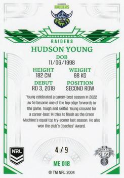 2023 NRL Traders Elite - Mojo Emerald #ME018 Hudson Young Back